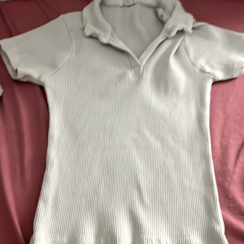 TILLYS FULL TILT White Polo Shirt Girls Medium